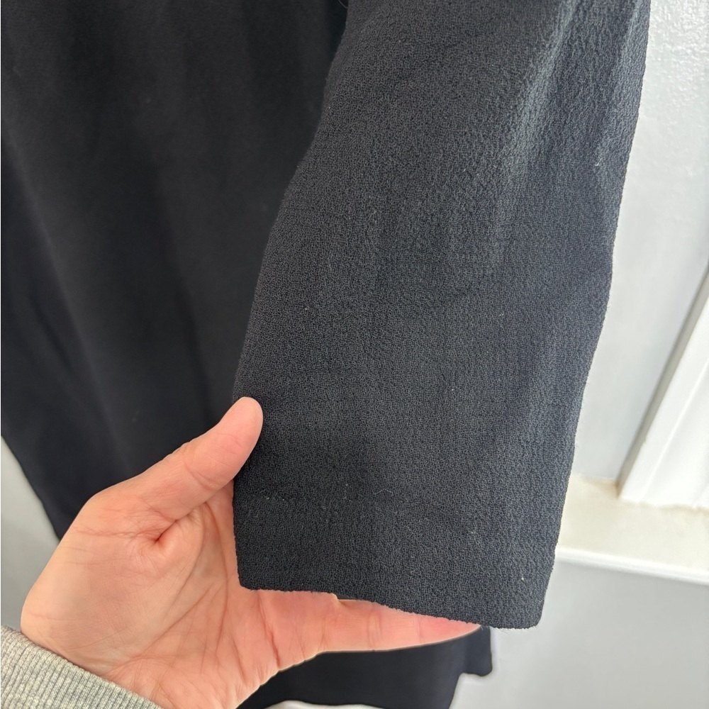Lafayette 148 New York Black Wool Nouveau Midi Dress Size 10 Cocktail Career - Picture 15 of 15